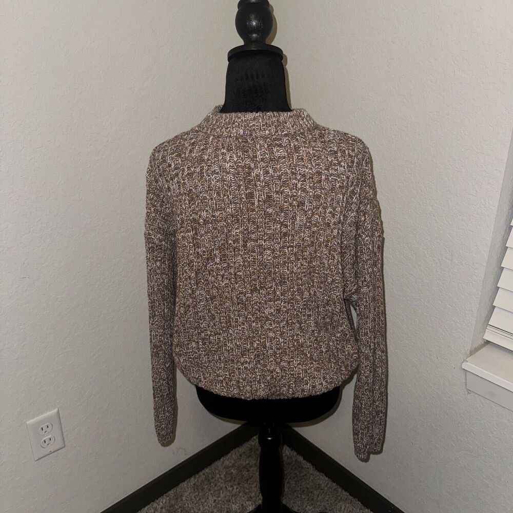 Universal Thread Textured Tan Crew Neck Sweater - Picture 2 of 7
